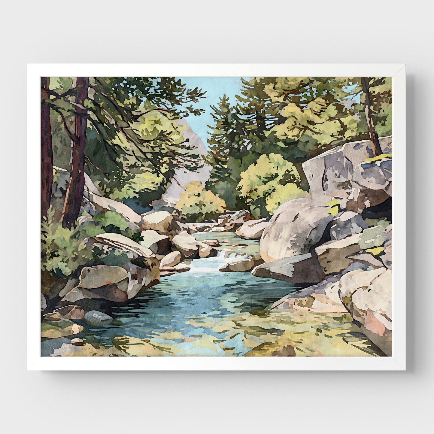 Yosemite Riverbed Art Print
