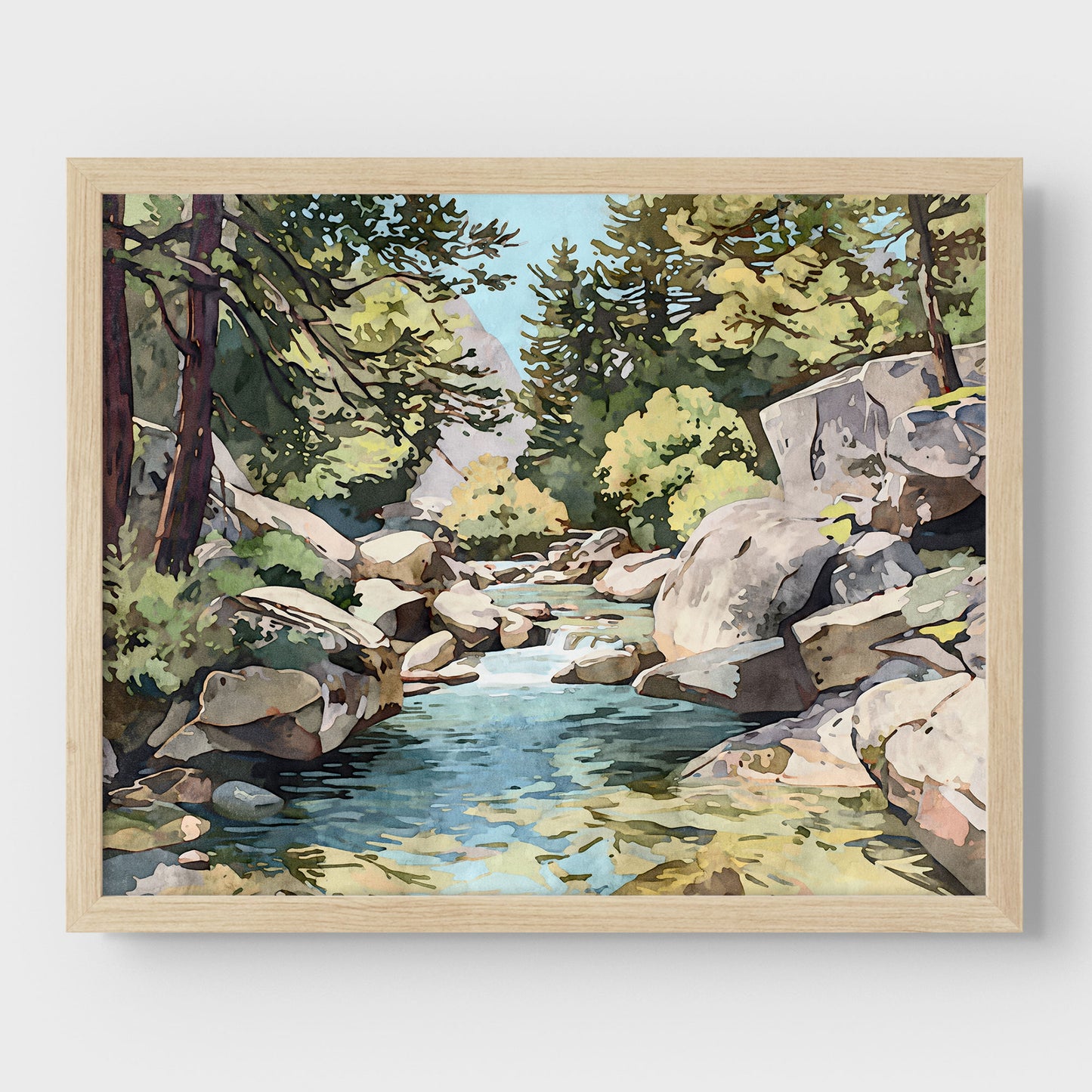 Yosemite Riverbed Art Print