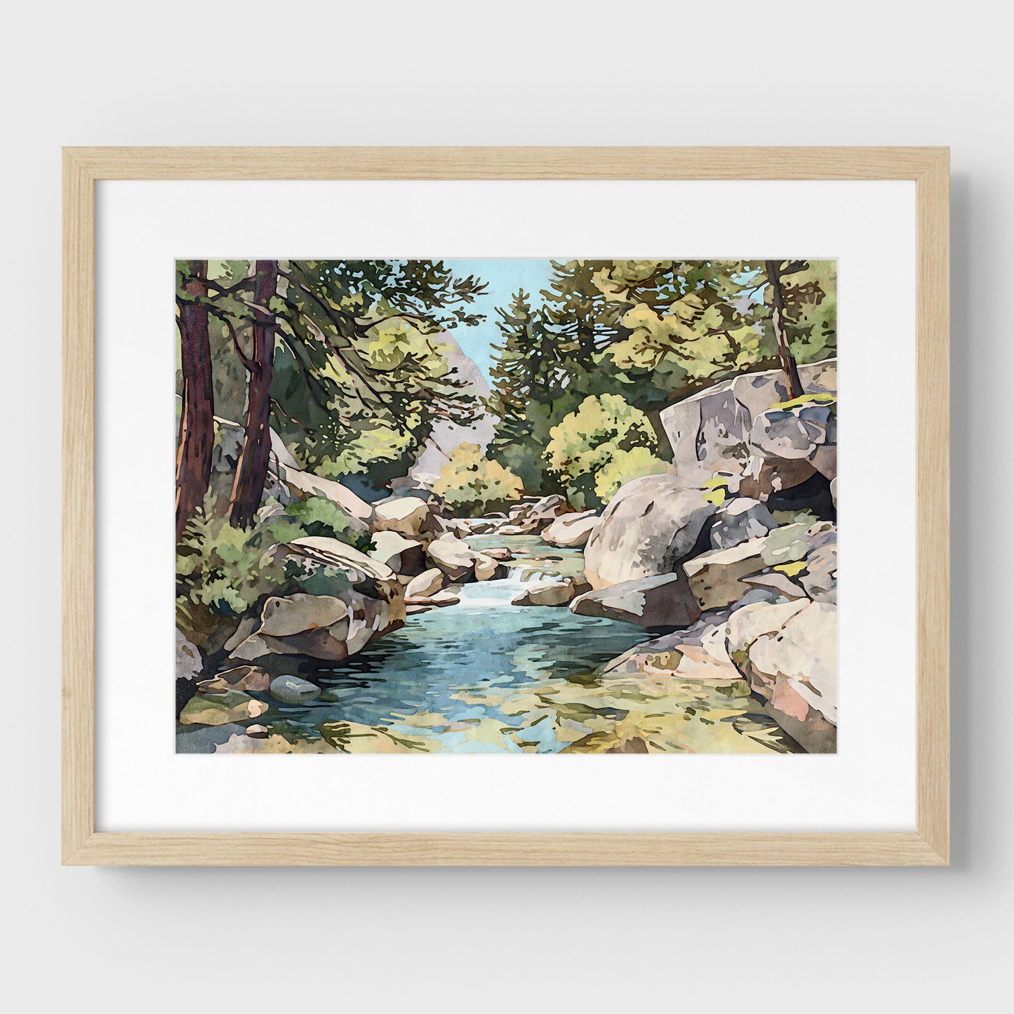 Yosemite Riverbed Art Print