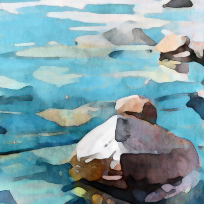 Lake McDonald Watercolor Note Cards
