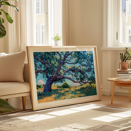 Texas Live Oak Tree Art Print