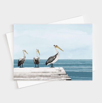 Pelican Pier Note Cards
