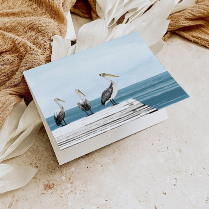 Pelican Pier Note Cards
