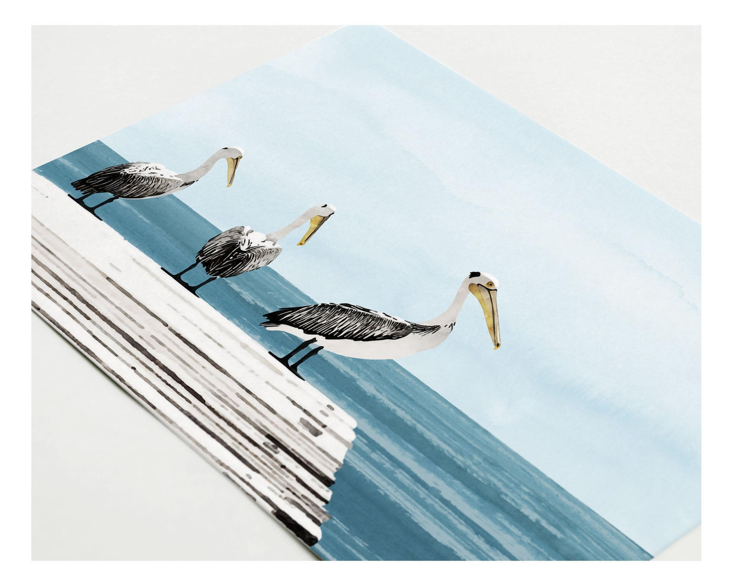 Pelican Pier Note Cards