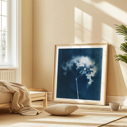 Indigo Hydrangea Print